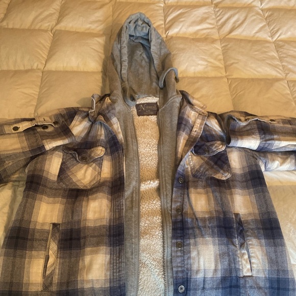 Sherpa lined flannel jacket - Picture 1 of 3